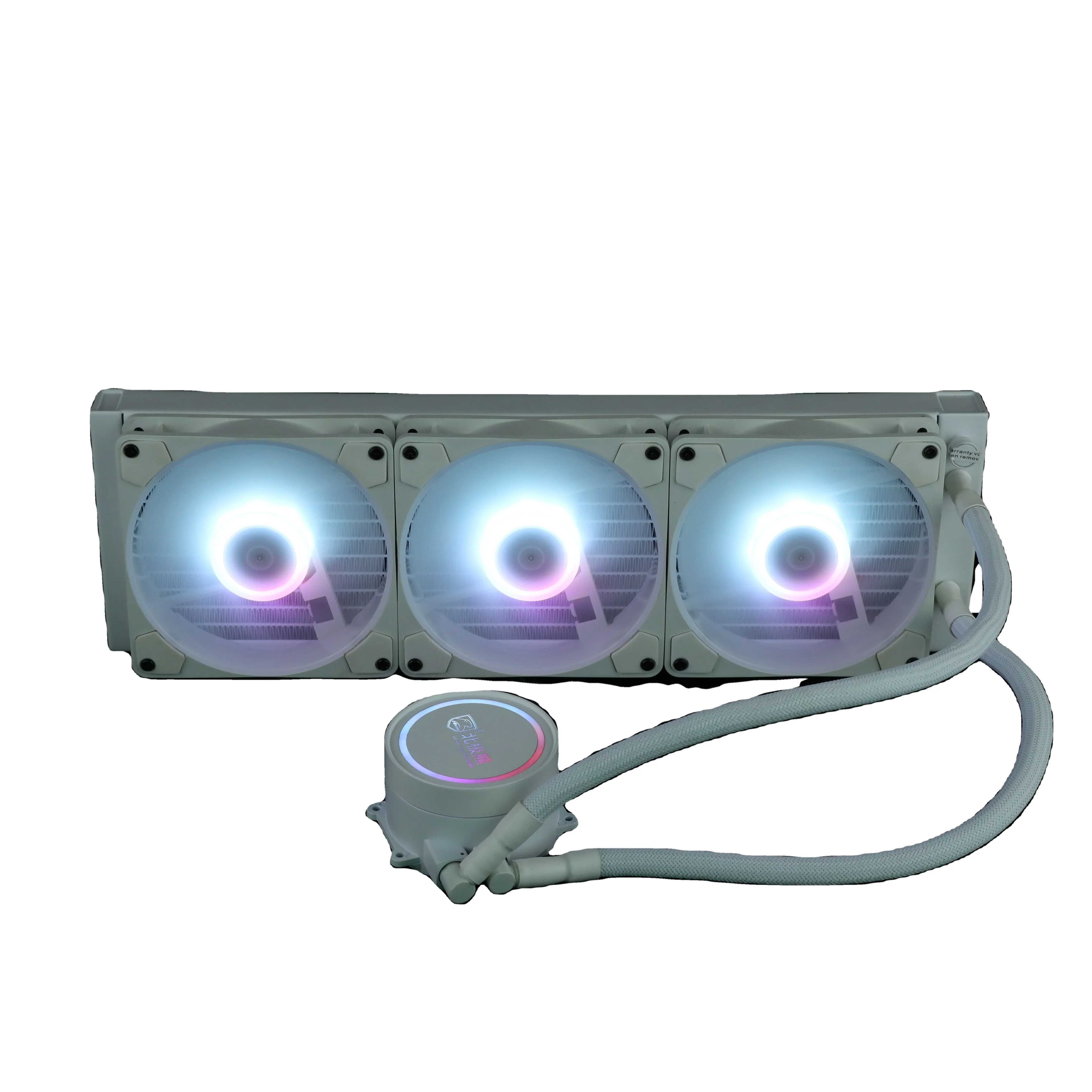 Drop shipping Pure White  Game Pc Cooling Fan Cpu Water Cooler Liquid Rgb Argb Pwm Fans Water Pump Cooler