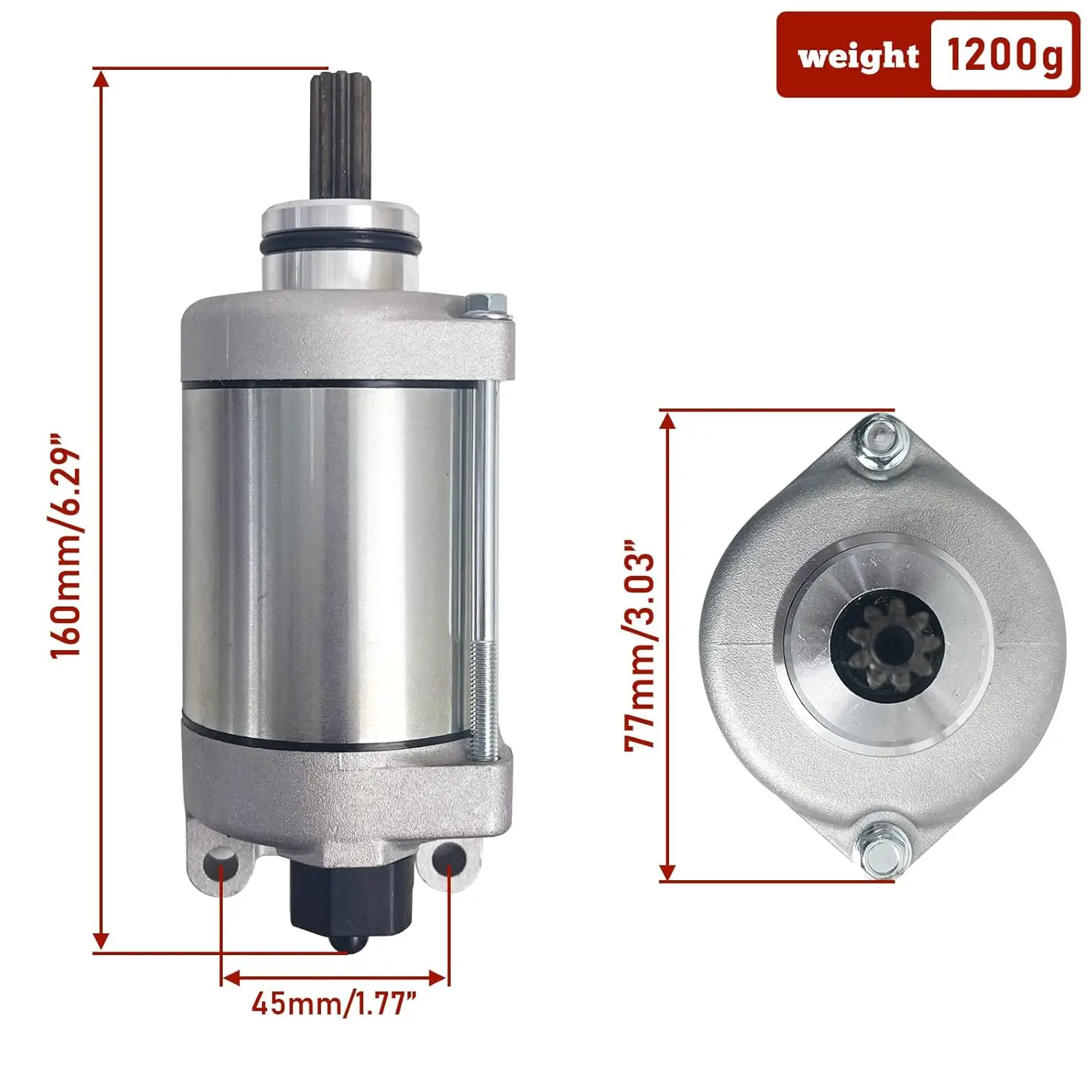 Starter Motor Fit For Honda CBR1000RR Fireblade CMX500 Rebel CBR CB 400 500 2008-2019 Motorcycle Parts Repl. OEM 31200-MFL-003