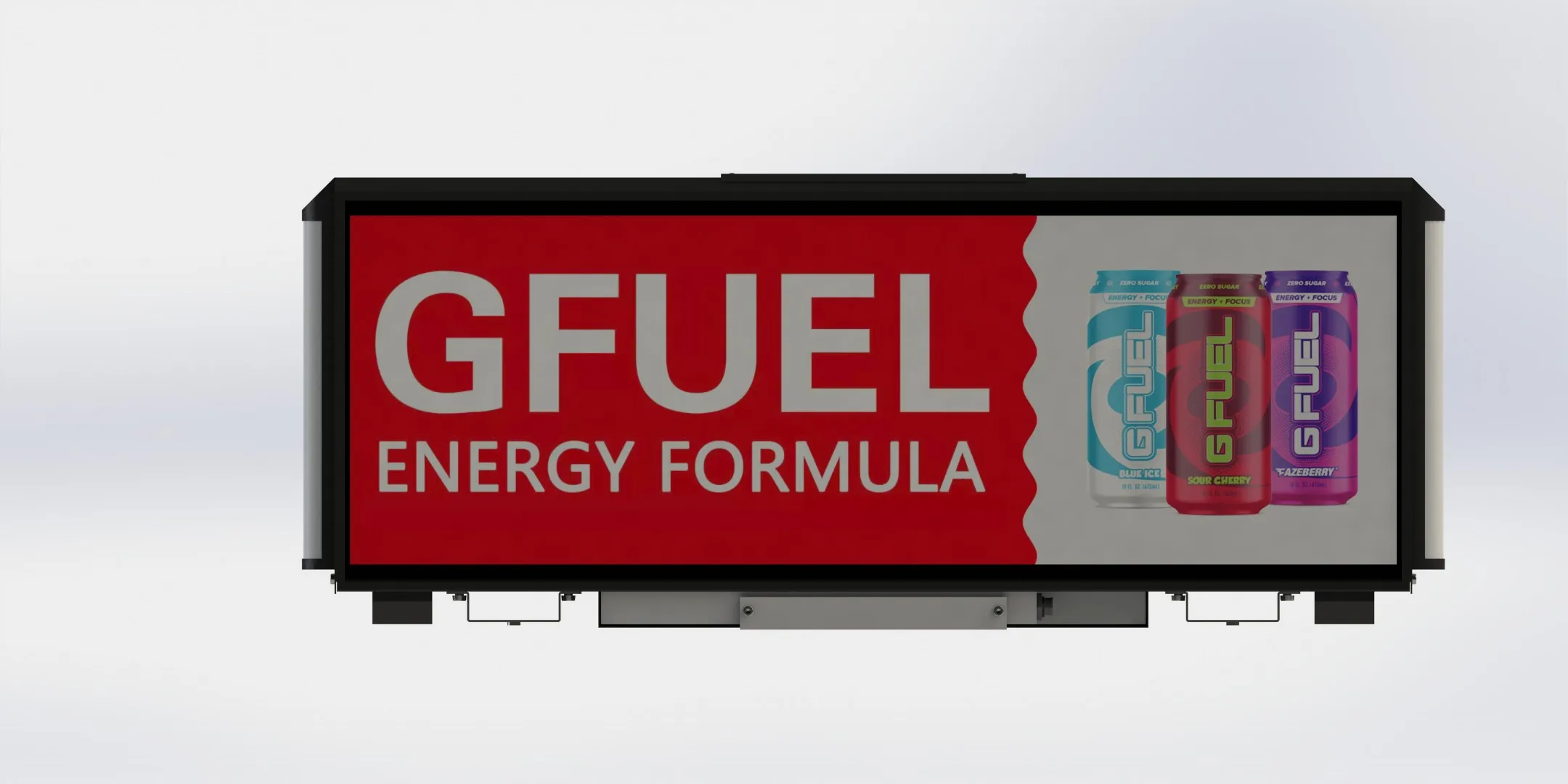 Hohe Helligkeit P2.5 LED-Außendisplay für Taxi-Oberteile, doppelseitig, mit Lichtsensor, 1106 x 408 x 141 mm Abmessungen