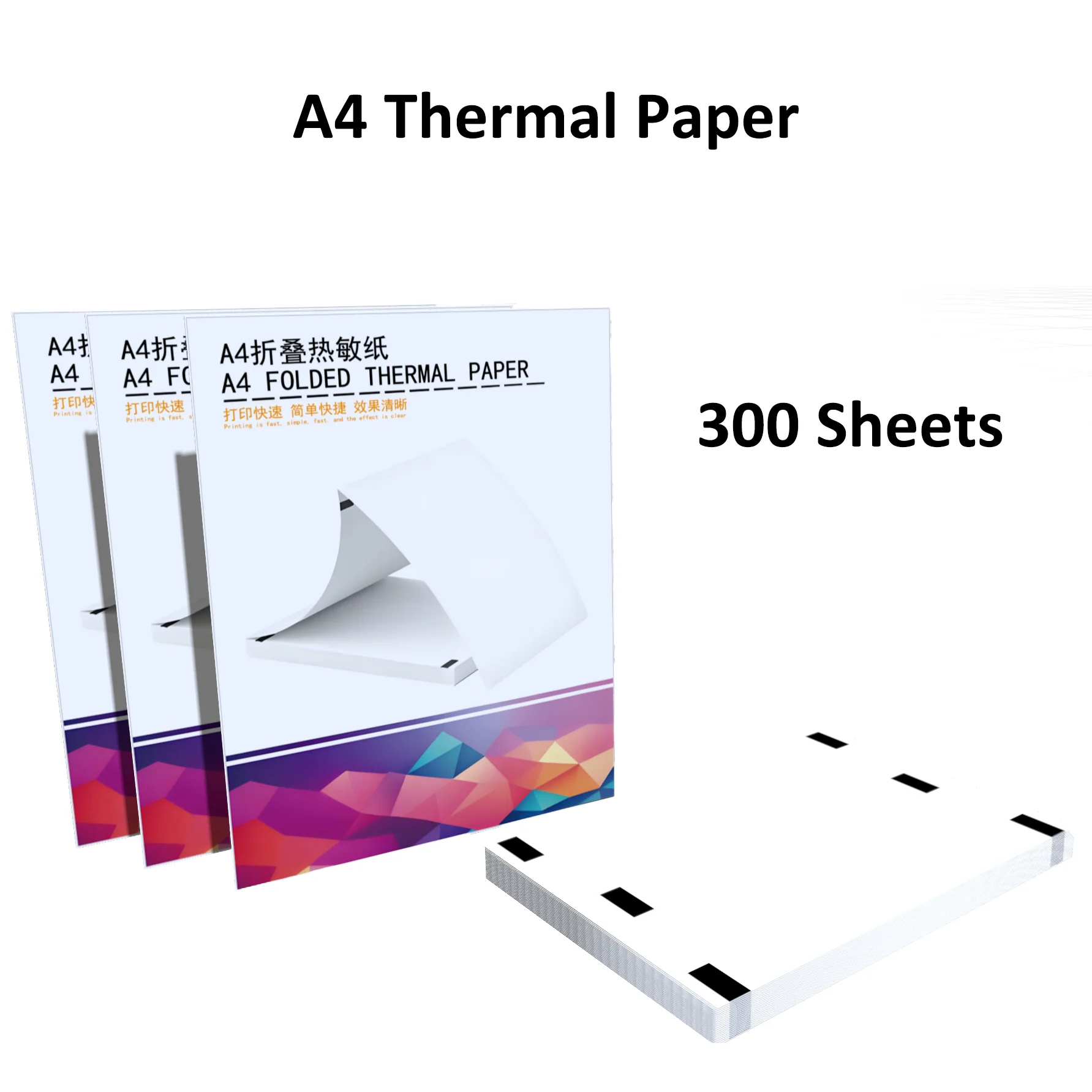 Portable A4 Thermal Paper Roll: Quick-Dry, High Resolution Clear Printing for Label Makers and Office Printers, Fast Shipping