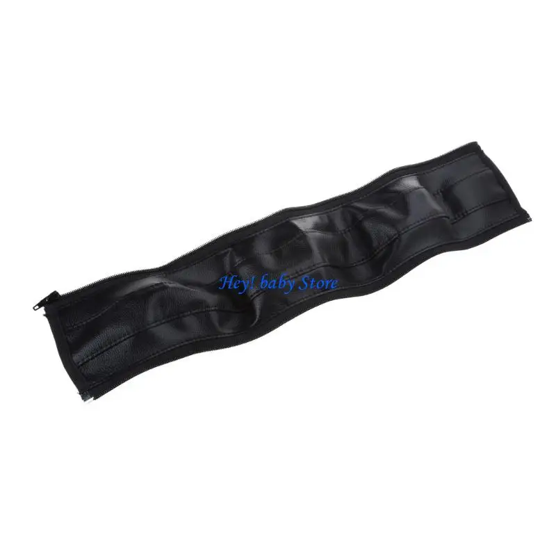 

Q1FE 1Pcs Stroller Armrest Protective Cover with Zipper Closure Baby Pram Stroller Handle PU Leather Protective Supplies