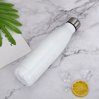 Insulated Stainless Steel Water Vacuum Bottle Flask Double-walled With A Brush For Outdoor Sports Hiking Running 500ml