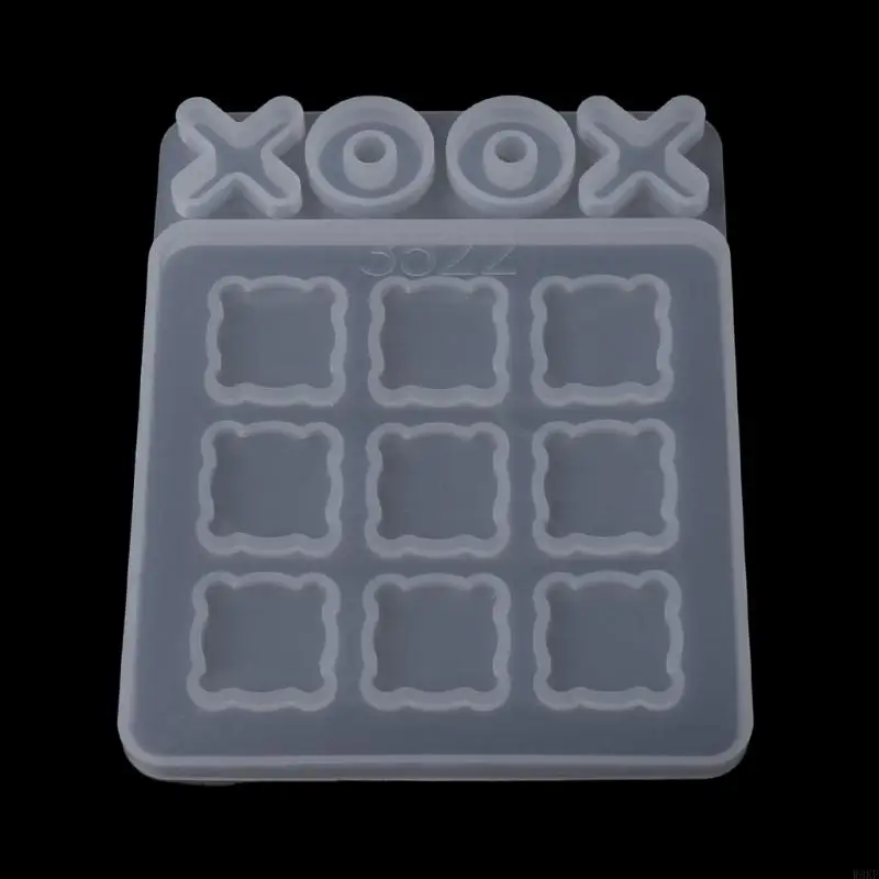 W8KF Game Mold DIY Silicone Resin Mould Table Strategy X O Games