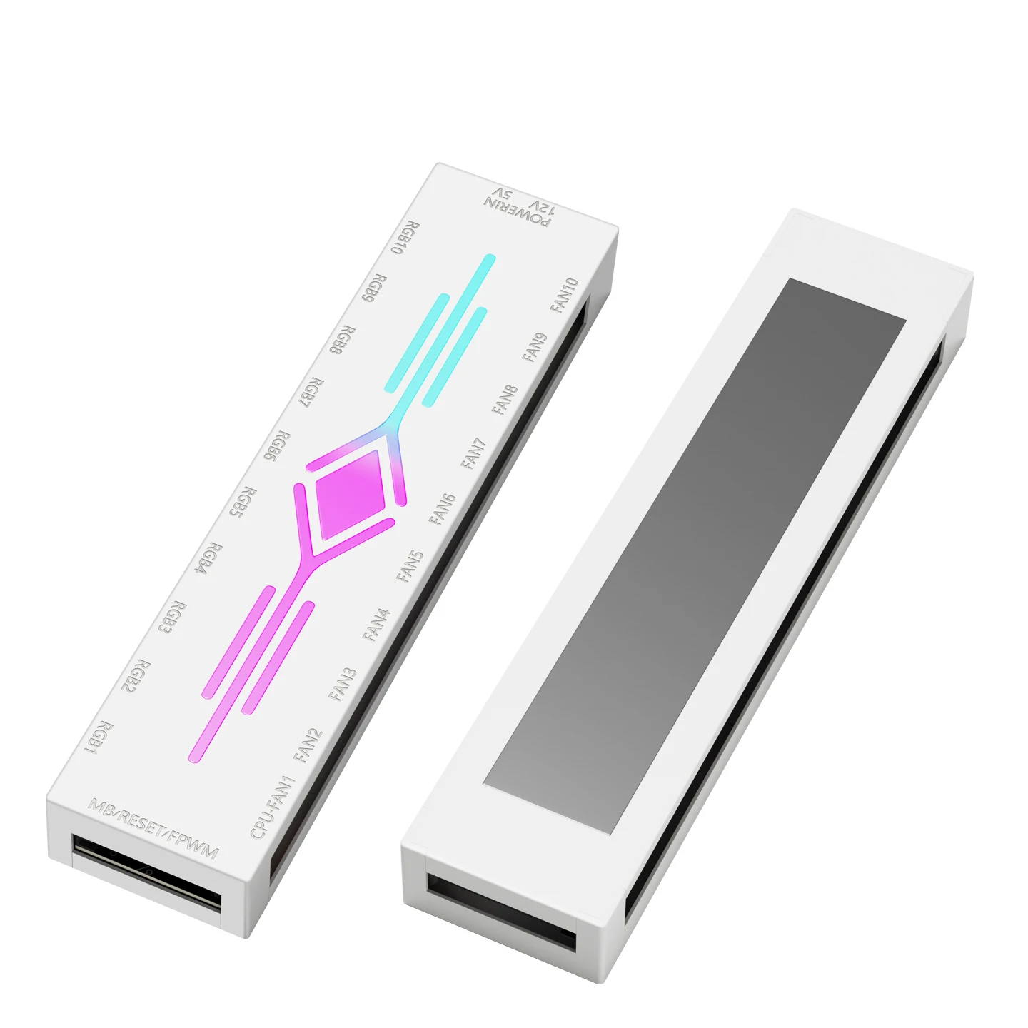 Baleia de gelo k10 1 a 10 pwm e argb caso ventilador hub sata interface de alimentação divisor 4pin pwm 3pin argb endereçável com controle remoto