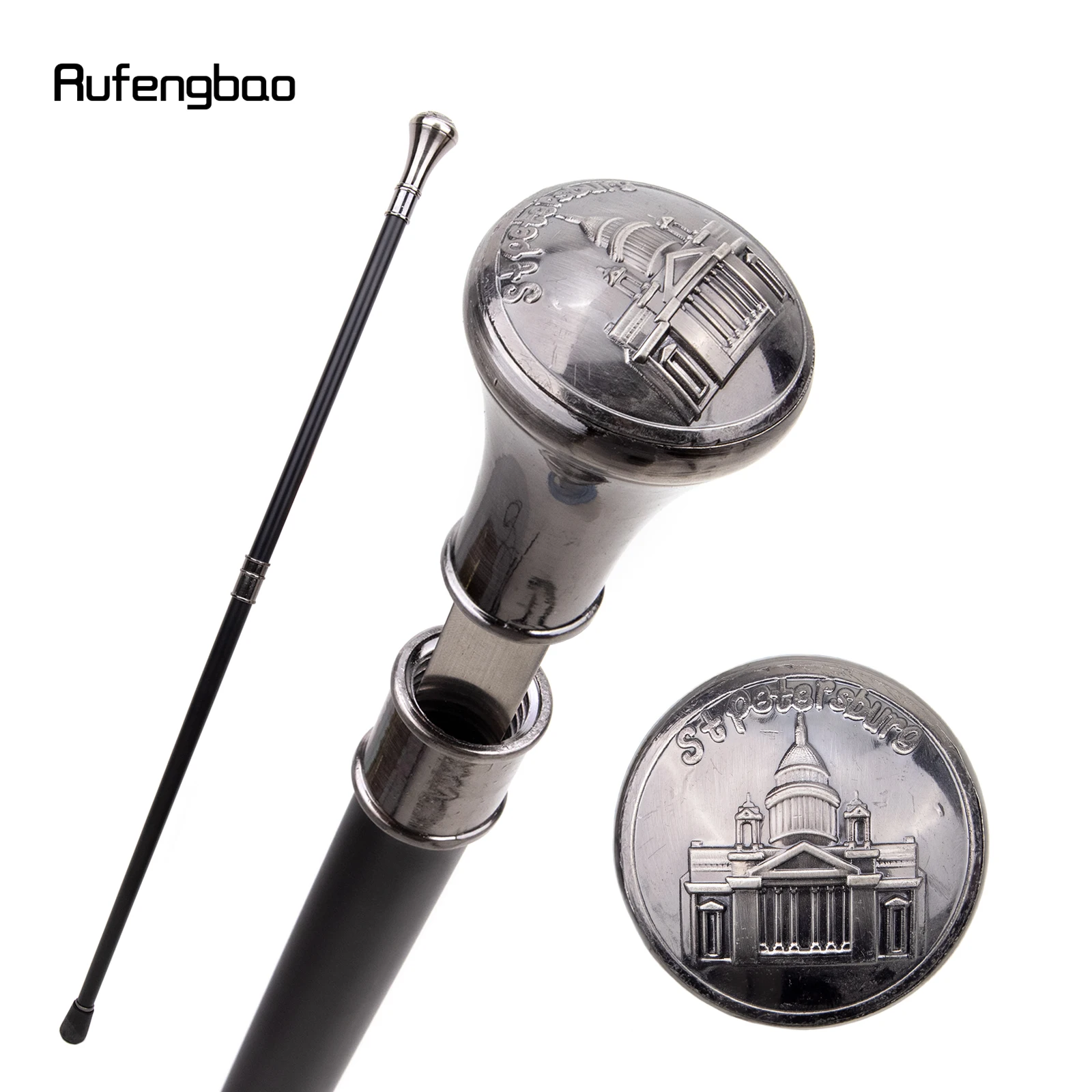 Stpetersburg Cathedral Gate Walking Stick Fashion Cane Sword Cosplay Crosier 93cm Performance Stage Cane