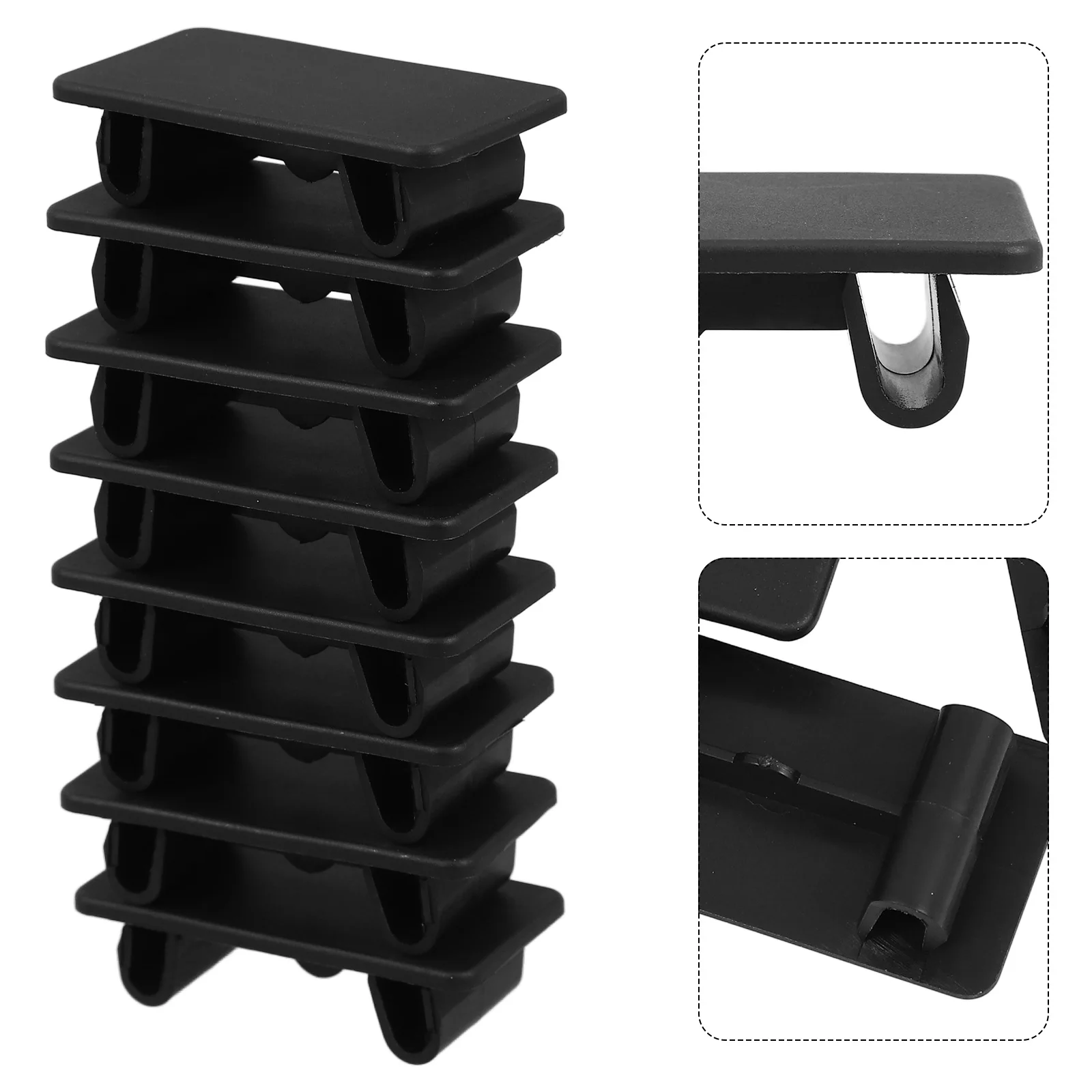 

8 шт., черные чехлы на панели кулисного переключателя из АБС-пластика, автомобильный защелкивающийся кронштейн кулисного переключателя, наполнители отверстий на панели, приборная панель