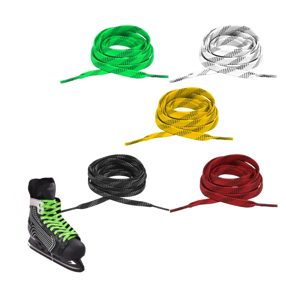 1pc Ice Hockey Shoelaces 244/305cm Nylon Double-layer Weave Shoelace For Skates Hockey Straps Replace Accessories