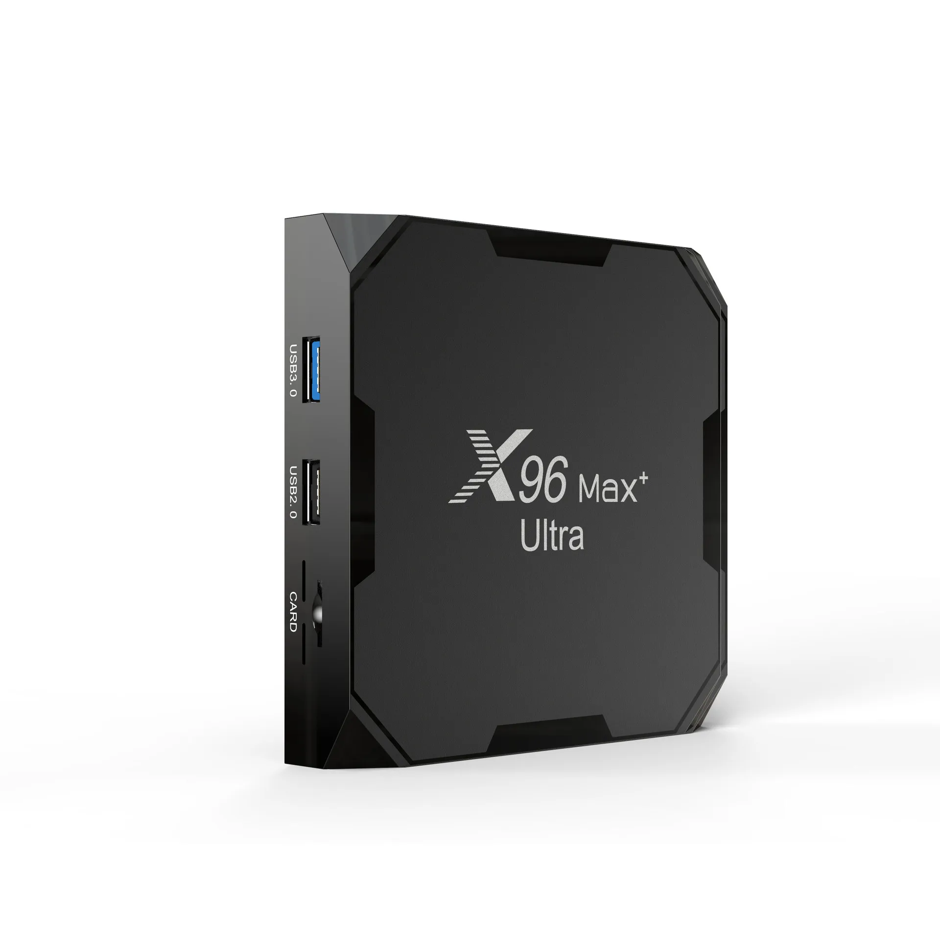 Inteligentne pudełko telewizyjne X96 Max+ Ultra, czterordzeniowy procesor Amlogic S905X4, Android 11, 4GB RAM 64GB ROM, dekoder wideo 8K AV1 VP9 HDR, dwuzakresowe WiFi 2,4G 5G, Bluetooth 4.X, Ethernet — 2
