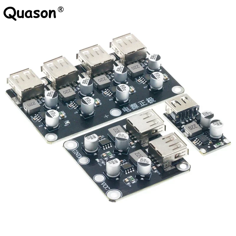 USB QC3.0 QC2.0 DC-DC Buck Converter Charging Step Down Module 6-32V 9V 12V 24V to Fast Quick Charger Circuit Board 3V 5V 12V