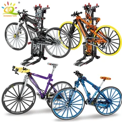 HUIQIBAO Mountain Bicycles Building Blocks Retro Bikes Supercar Race Car Bricks Set City Construction Model Toy for Children