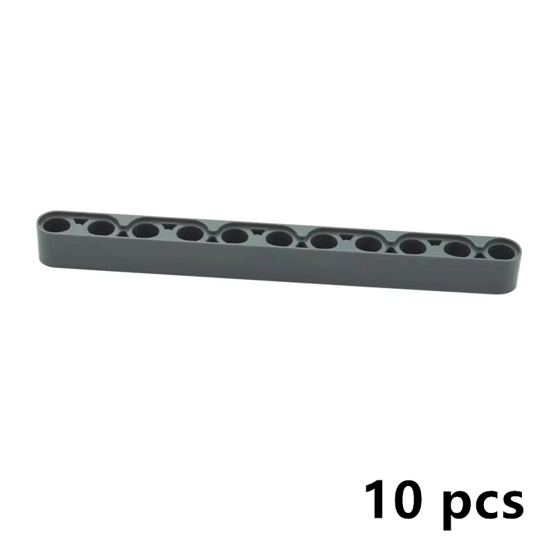 10Pcs DlY Building Blocks 1 x 11 Holes Beam Liftarm Arms Thick Bricks For Technical Car Assembles Toys Compatible 32525