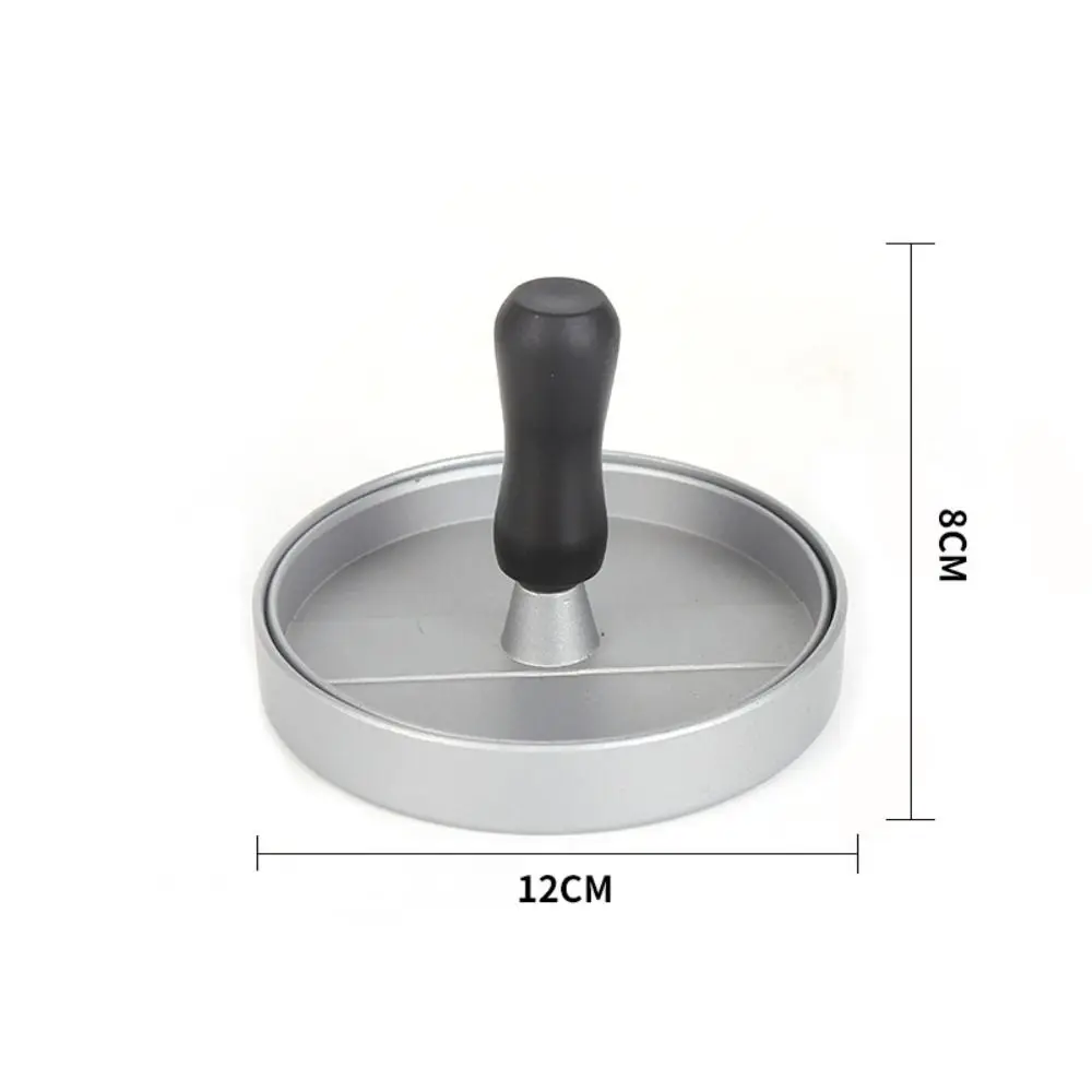 Round Burger Meat Press Non-Stick Aluminum Alloy Hamburger Mold Non-Stick Coating High Quality Manual Meat Press Smashing Meat