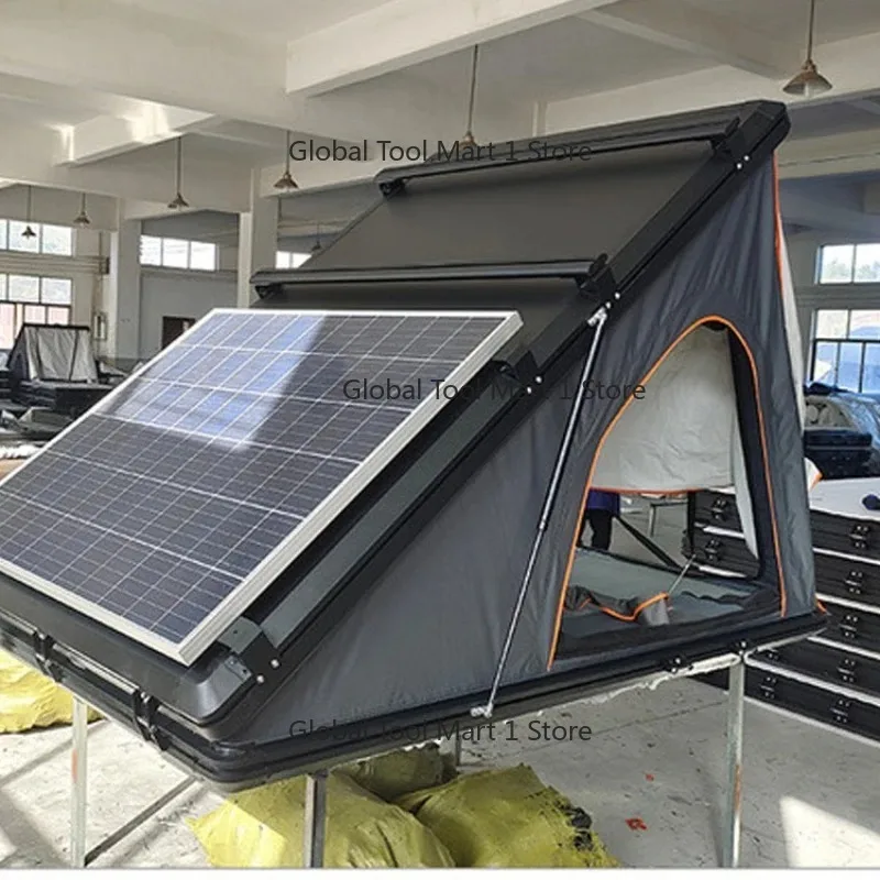 

Палатка на крышу автомобиля с солнечной панелью, алюминиевая, для кемпинга, на крышу прицепа