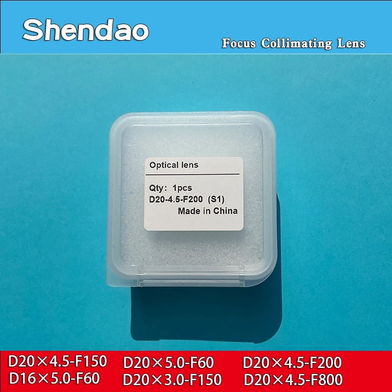 5 Stück Faserlaser-Kollimations- und Fokussierlinsen D20x4.5 F150 F200 F800 D16x5 F60 für SUP20S/T 21T 23S/T Handlaser-Schweißkopf – Detail 3
