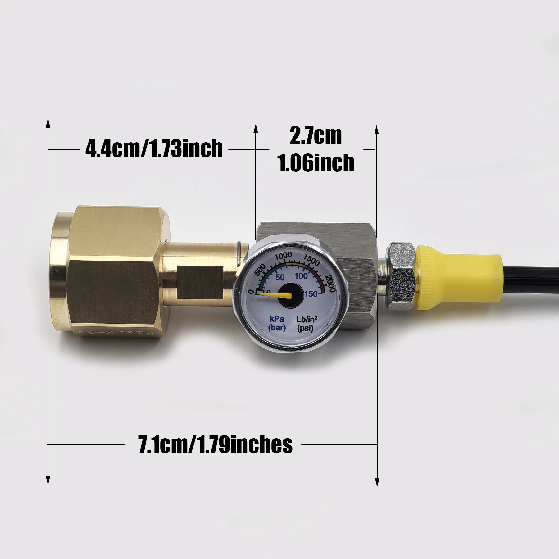 Akcesoria do wody sodowej Cylinder Stacja napełniania CO2 Adapter z wężem Adapter włączania/wyłączania W21.8-14 lub G3/4 lub CGA320 Złącze