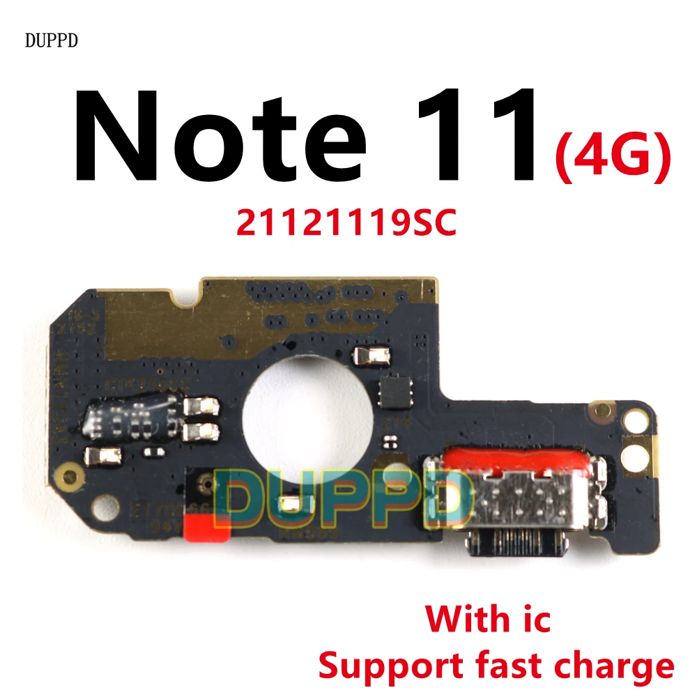 

USB Charging Port Dock Charger Connector Board Microphone For Xiaomi Redmi Note 11 4G Flex Cable Note11 33W