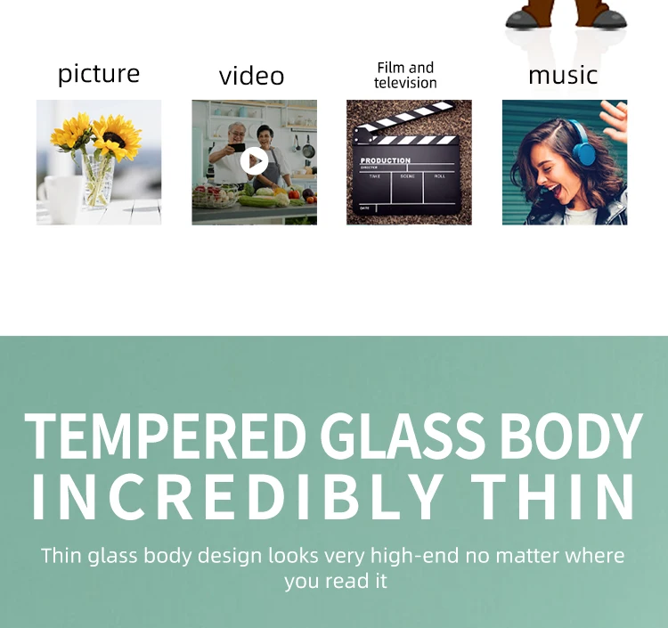 Finestra di segnaletica digitale montata a soffitto con schermo pubblicitario a doppio lato in vetro temperato integrato ad alta luminosità