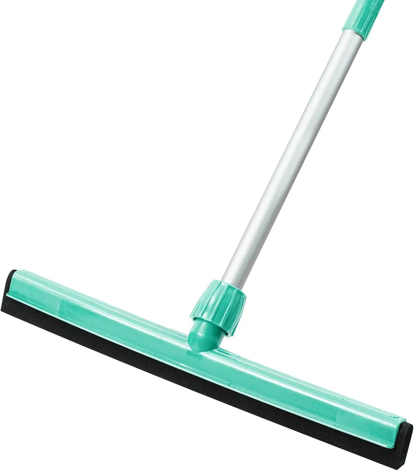 

18 Inch Floor Squeegee 43 Inch Adjustable Aluminum Handle Light Duty for Bathroom Garage Shower Water Cleaning
