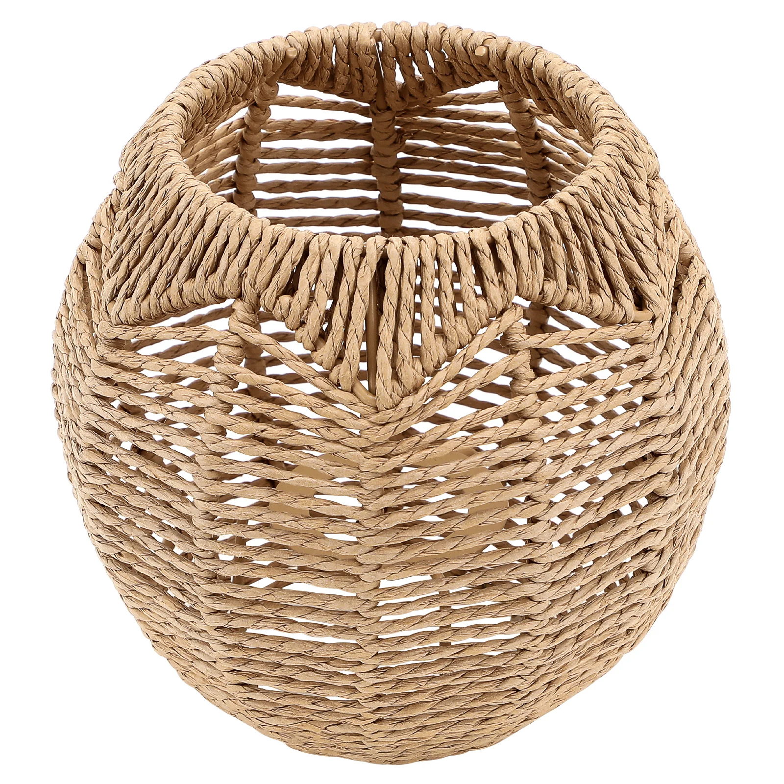 

Woven Chandelier Shade Imitated Rattan Lamp Cover Modern Style Lampshade for Living Room Bedroom Decorative Light Accessory