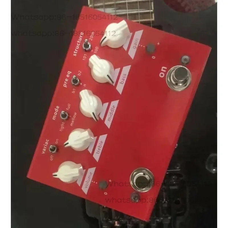L-Y-R PEDALS (LY-ROCK),Guitar Distortion Pedals, Classic Distortion Effect Pedal,CHINA Red,True Bypass