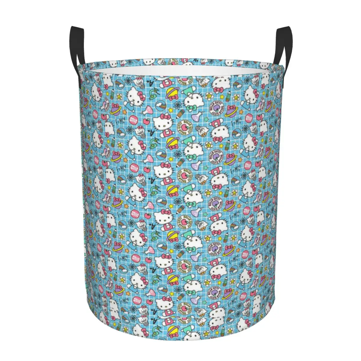 

Custom Kitties Kitten Laundry Basket Collapsible Large Capacity Clothing Storage Bin Cat Cartoon Hamper