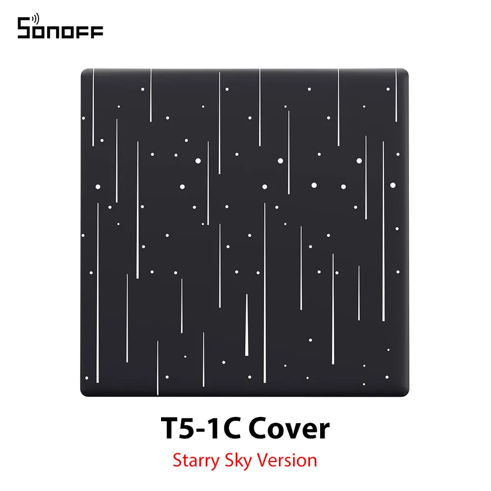 Sonoff Tx Ultimate Smart Wifi Wall Touch Switch Cover Vervangbare Stijlvolle Cartoon Star Versie Compatibel Met T5-86 Wandschakelaar