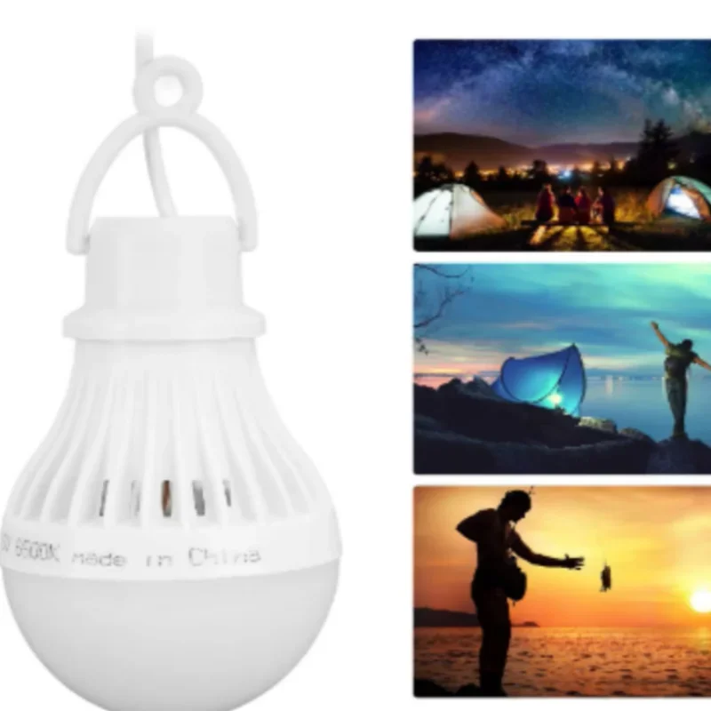 Lampadina LED dimmerabile USB 5V 3/5/7/9/12W Luci da lettura Lampade notturne Appeso a parete regolabile per lampadine da campeggio per la casa Sfera luminosa