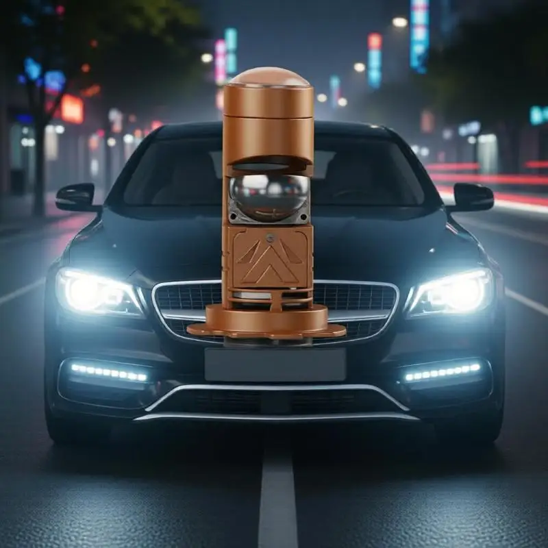 2 Pcs Car Headlight Bulbs Super Bright High Output Low Consumption Efficient Cooling for Safe Night Driving