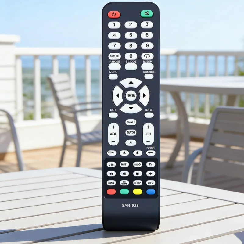 Control Remoto Universal SAN-928 para Modelos de TV Inteligente Sanyo DP37840 DP42840 DP50740 DP52440, Control Remoto de Repuesto Fácil de Usar