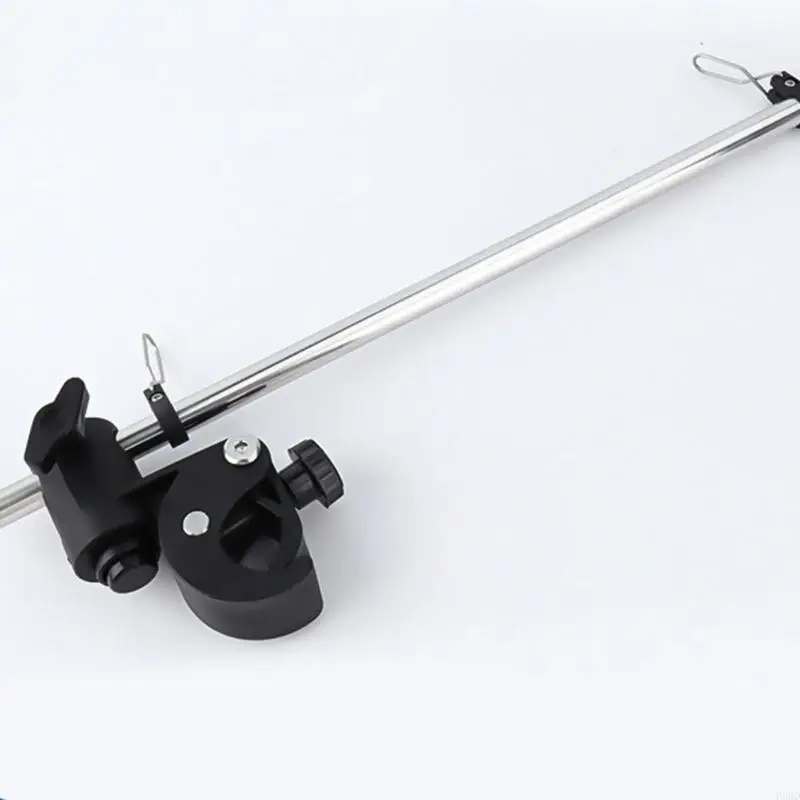 Marine Mount Flagpole Stainless Steel Anti Tangles Design For Yachts And Boats With Adjustable Clamp Base