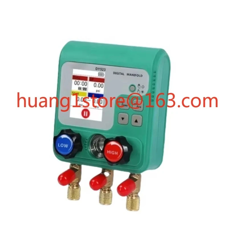 DY523 Refrigerant Digital Manifold Meter HVAC Vacuum Pressure Temperature Leak Test