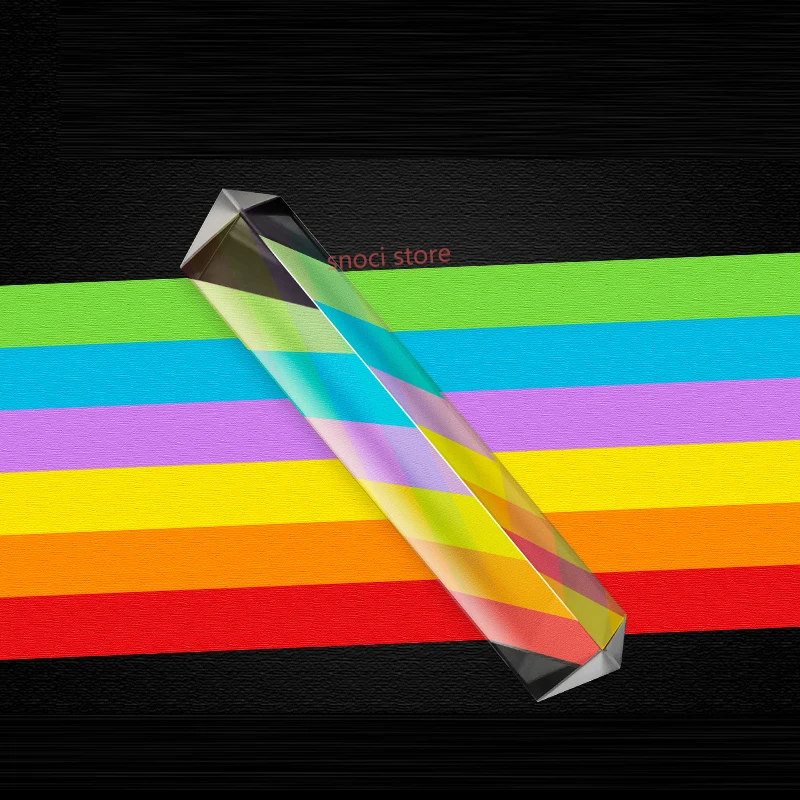 Triprism seven-color light glass Mitsubishi mirror seven-color refractor experimental equipment