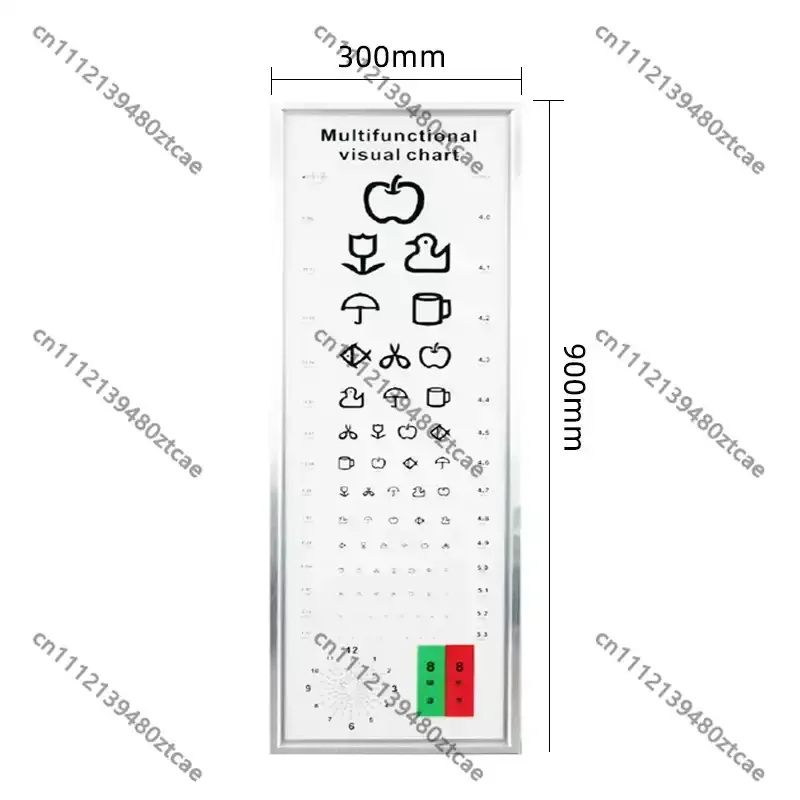 Cartoon Children LED Eye Chart Light Box Standard Vision Tester For Household Kindergarten Physical Exam Optical Shop Eyesight
