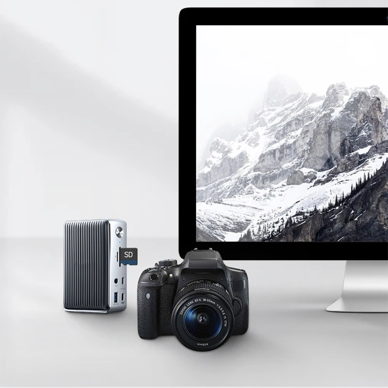 13-in-1 Thunderbolt 3 Docking Station PD Charge Dual 4K 10Gbps