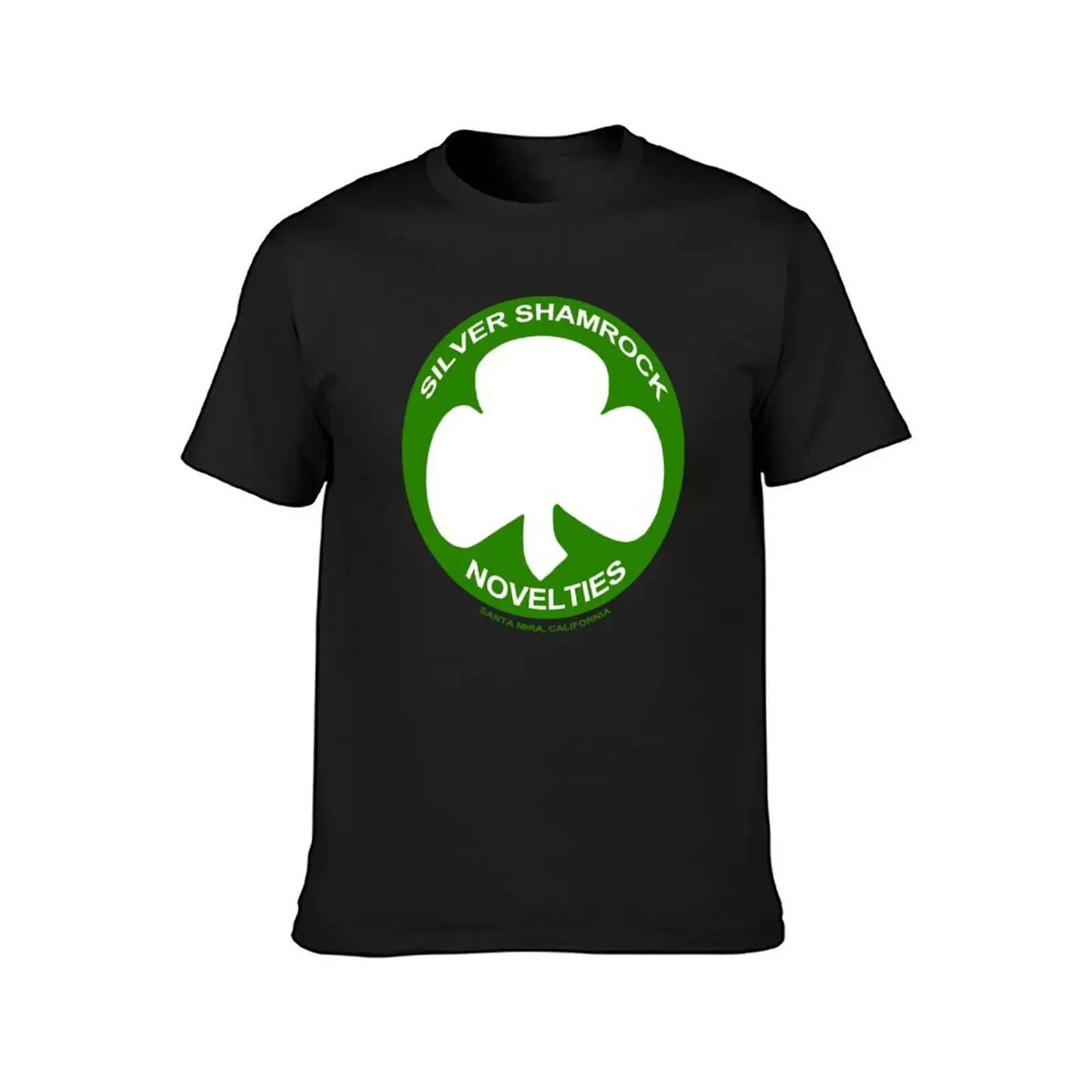 Silver Shamrock Novelties (SSN) Shirt - Traditional White Shamrock Design T-Shirt for a boy blanks outfits for men