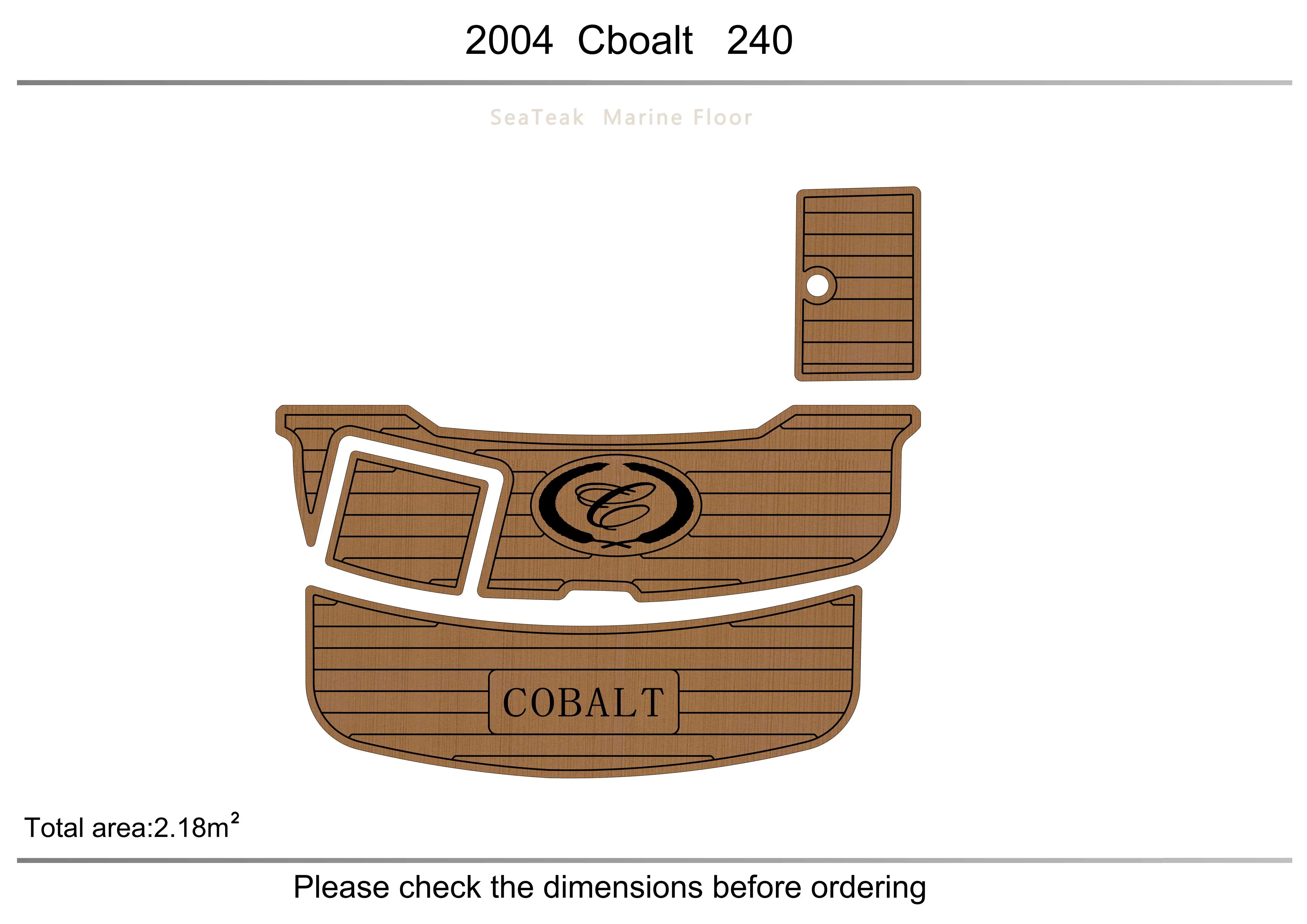 

2004 cobalt 240 Swimming platform1/4" 6mm EVA FAUX Water Ski Yacht Fishing Boat Non-slip mat floor