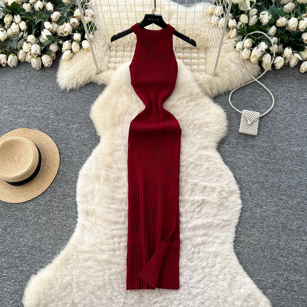 

Шикарный винтажный тонкий элегантный сказочный весенний женский сарафан без рукавов, женская одежда, платье-карандаш