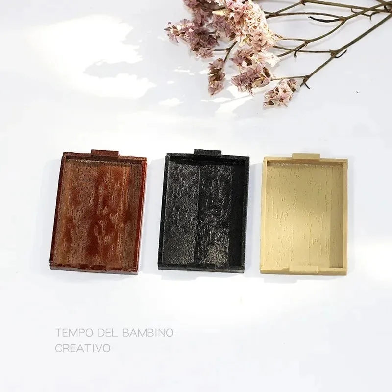 1/12 Dollhouse Japanese Dining Room Decor Retro Mini Storage Tray Table Plate Scene Props