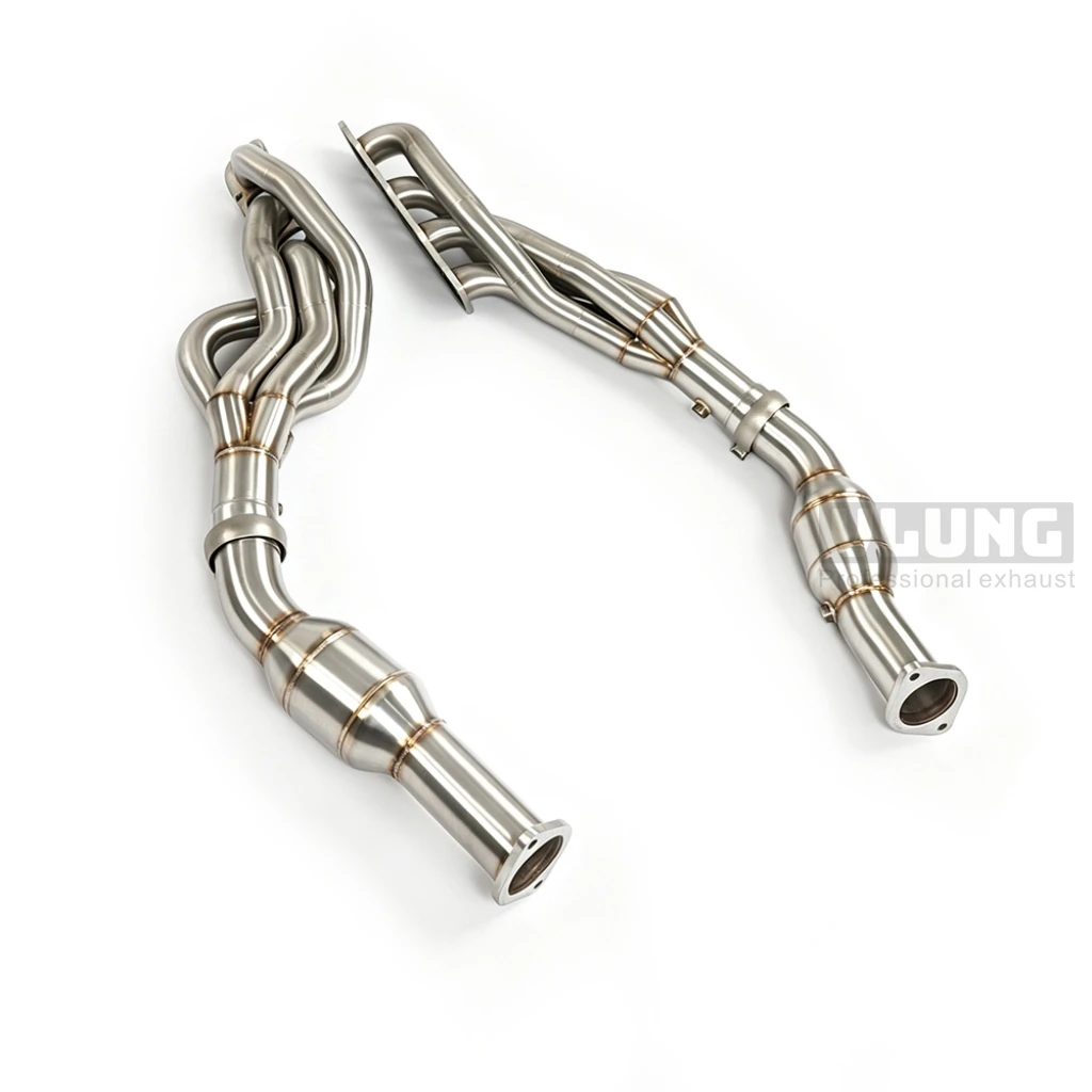 Racing Strip Catalytic Exhaust Manifold Stainless Steel With Insulation Layer For Jeep Grand Cherokee Trackhawk 6.2L V8