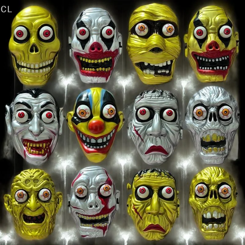 Horror Mask Role Play Comfortable And Breathable Halloween Dress Up Cosplay Props Grimace Mask Horror Props