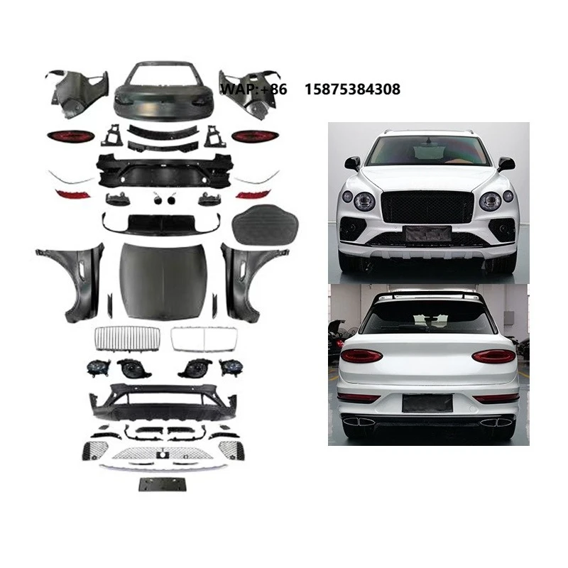 2016-2020 Car Modification Upgrade 2021 Body Kit Front Bumper Rear Bumper for Bentayga