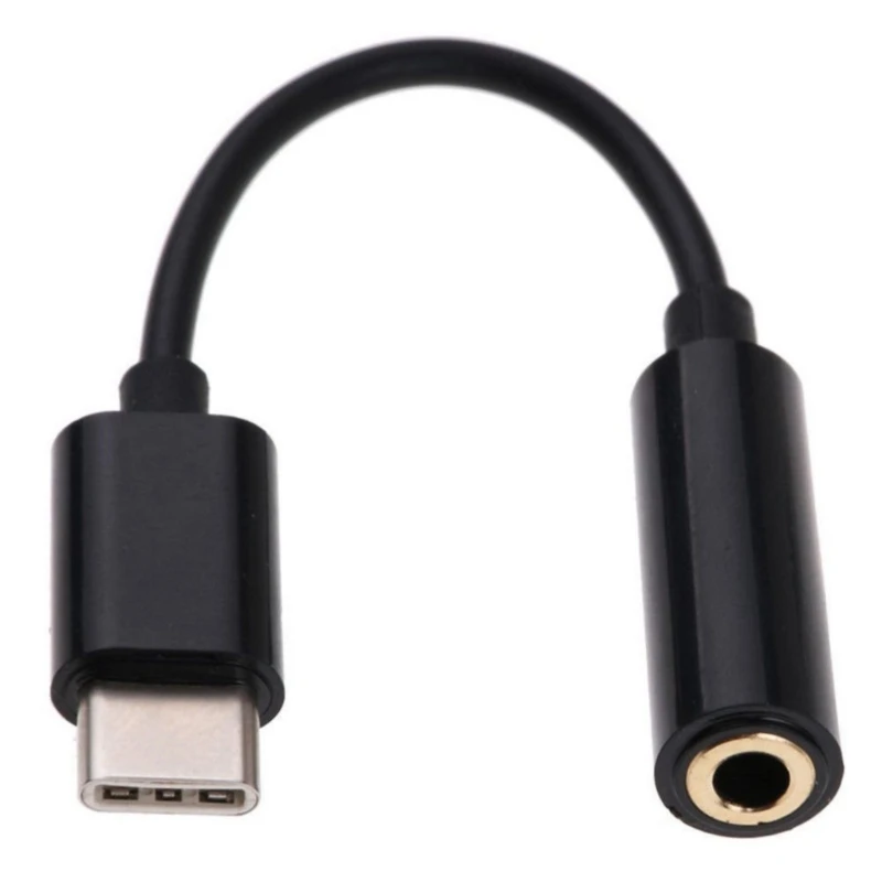 2.76in Type C to 3.5mm Auditory Adapter Cable Offering Resistant