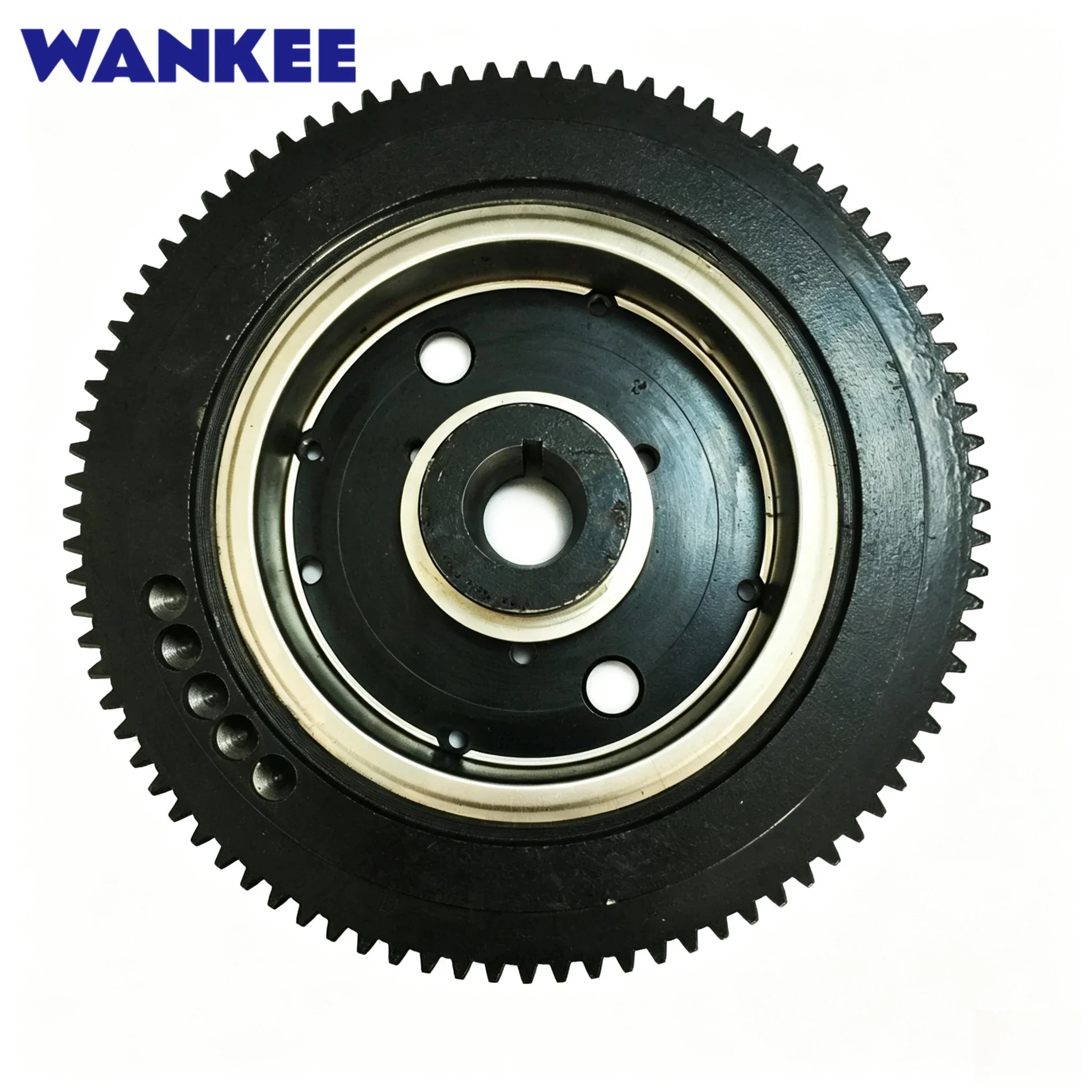 Electrical Start Flywheel 66T-85550 For Yamaha Outboard Motor 2T E40X 40XMH Rator Parsun,Hidea,SEAPRO,HDX etc.66T-85550-10