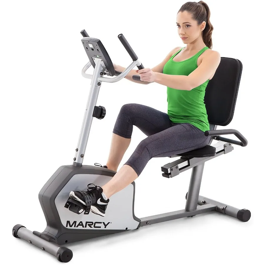 

Recumbent Exercise Bike with Adjustable Seat and 8 Resistance Levels, 300 Pound Capacity