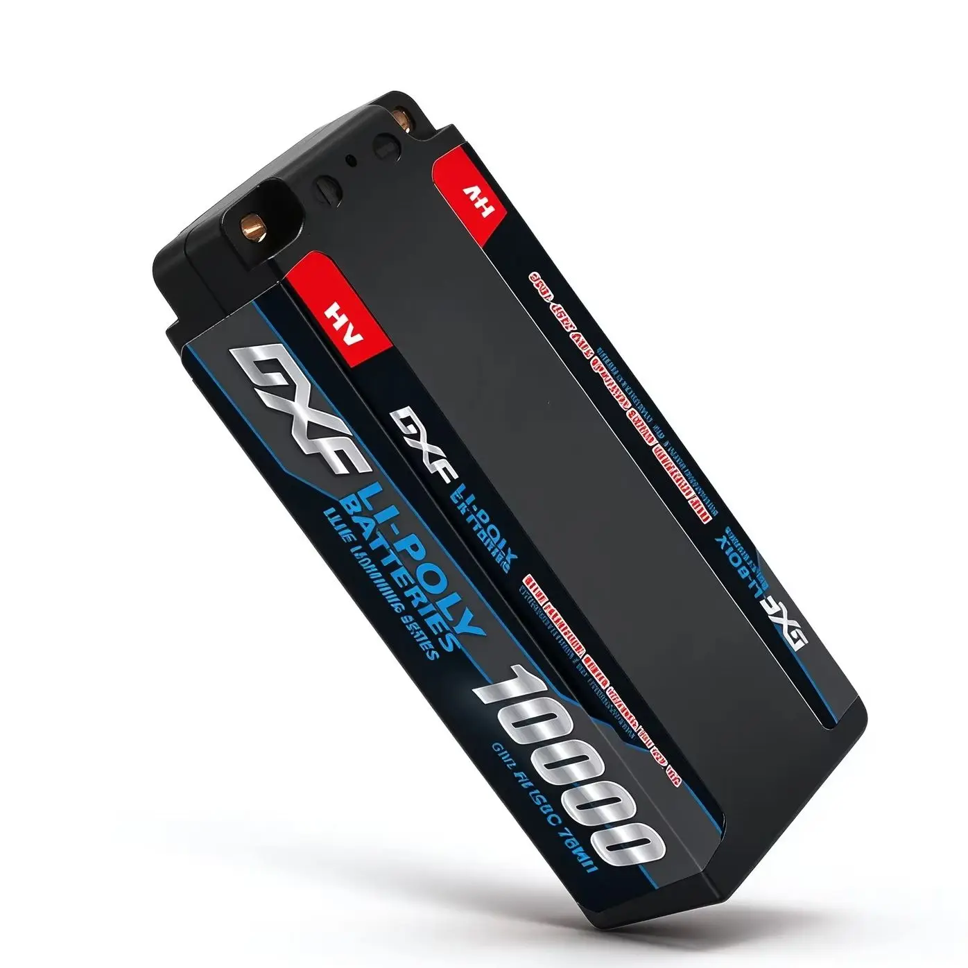 DXF 7.6V 2S Lipo 10000mAh Battery 150C Lipo Battery with T Plug Hardcase Battery for RC Car Boat Truck Helicopter Airplane