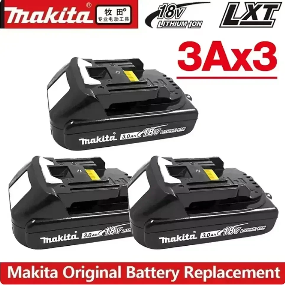 2025 Original Makita 6Ah/3Ah/ Makita 18V Battery BL1830B BL1850B BL1850 BL1840 BL1860 BL1815 Replacement Lithium Battery