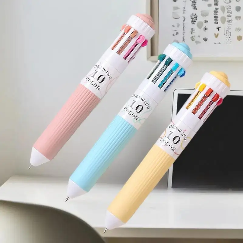 

28-цветная шариковая ручка 0,8 мм с мягкой ручкой, многоцветная ручка для письма для рисования, школьные принадлежности, канцелярские принадлежности