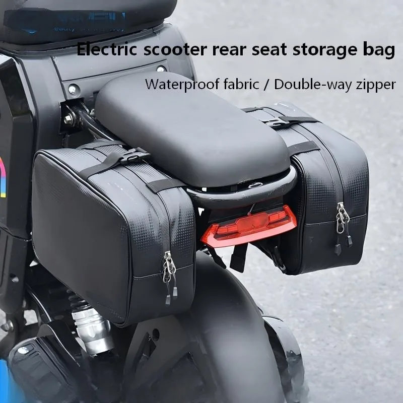 Motorcycle electric bicycle outdoor riding rear seat side bag backpack waterproof large capacity travel storage luggage bag