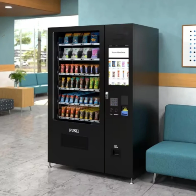 Automatic Touch Screen Self Innovative Smart Food Office Beverage Combo Vending Machine for Snacks and Drinks