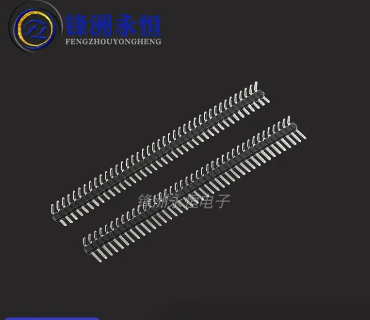 10PCS 1*40p Single Row Male Pin Header 1*40PIN Right Angle 1X40PIN 2.54MM 40 PIN Connector 40pin Strip